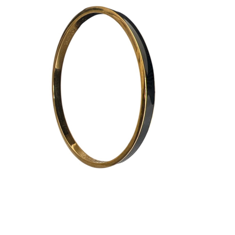 Kate Spade “Draw The Line” Bangle Bracelet – Gold & Black